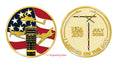 Limited Edition Gold On The DOT Challenge Coin (7,501-8,000)